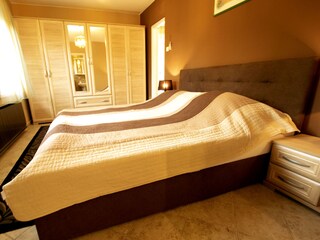 A double room on the ground floor
