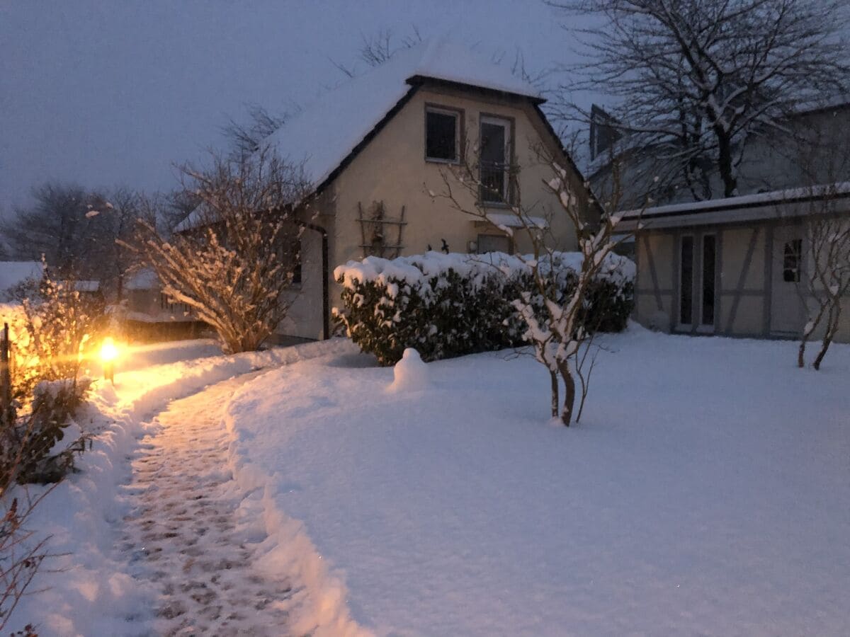 Das Ferienhaus im Winter