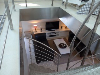 Blick vom 2.Schlafzimmer in den Wohnbereich