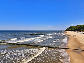 Strand in Koserow mit Steilküste