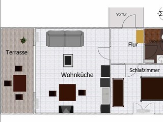 Appartement de vacances Heringsdorf (Seebad) Plan d'étage 17