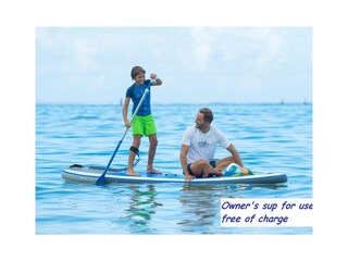 Owners Stand Up Paddle Board (SUP) for use FREE.