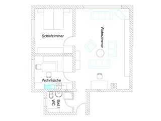 Grundriss Ferienwohnung Illgen