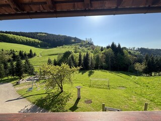 Blick vom Balkon