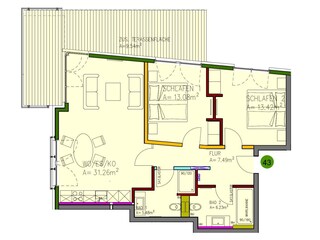 Ferienwohnung Sellin Grundriss 9