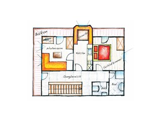 Appartamento per vacanze Hippach Pianta del piano 22