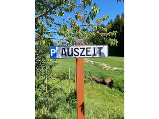 Parkplatz direkt am Ferienhaus