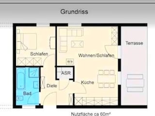 Grundriss der Wohnung