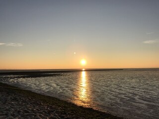 Sonnenuntergang am Jadebusen