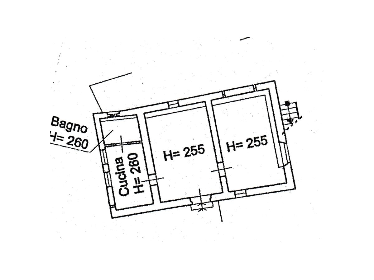 Erdgeschoss 60 qm - Aufteilung der Räume