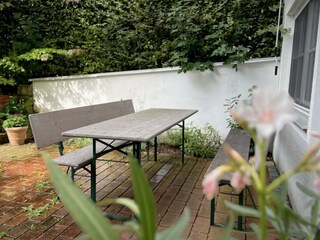 Aufenthalt auf der Terrasse