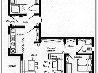 Appartamento per vacanze Feldberg im Schwarzwald Pianta del piano 22