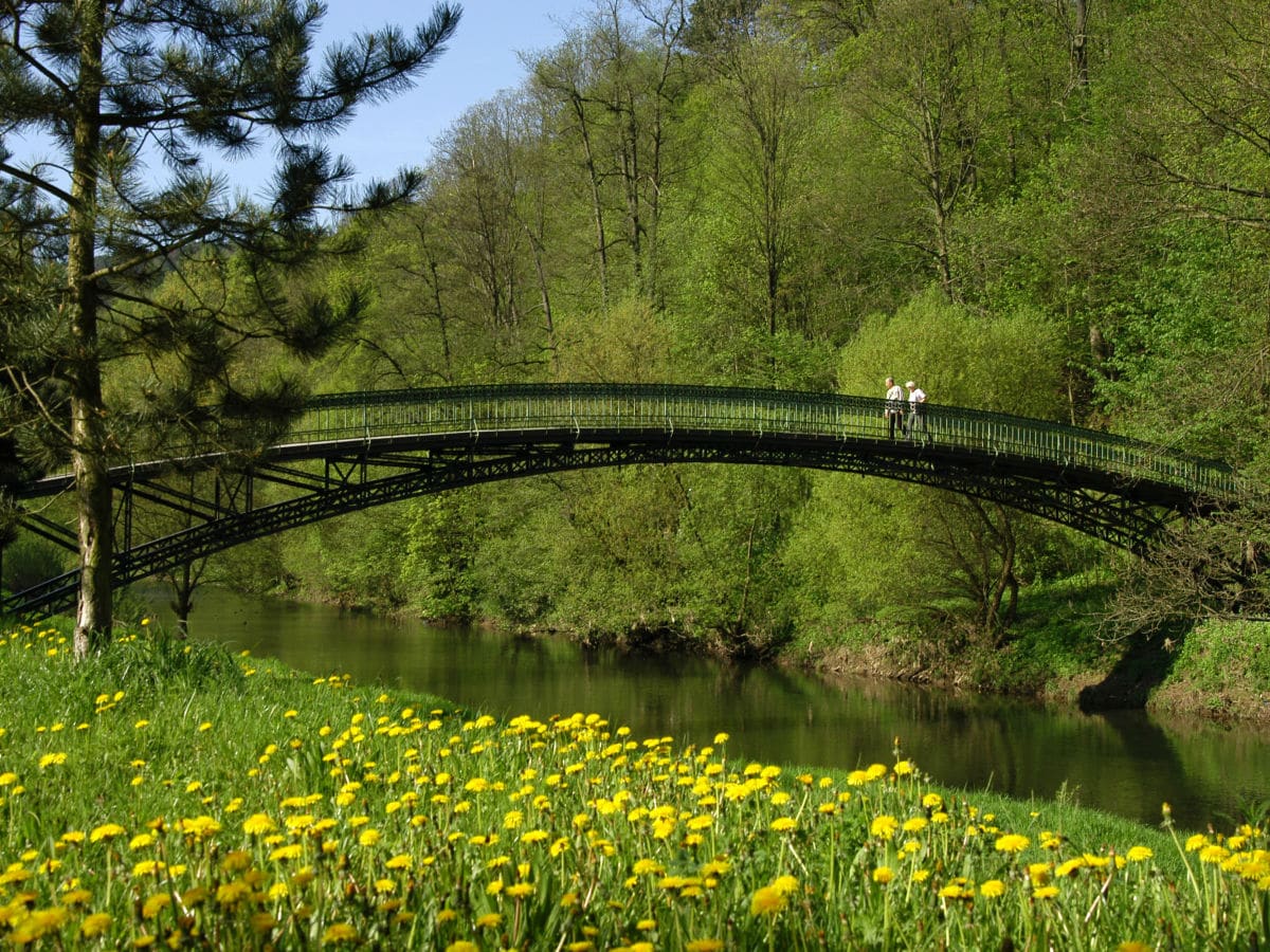 Park mit Werra in Meiningen