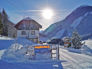 Das Ferienhaus im Winter