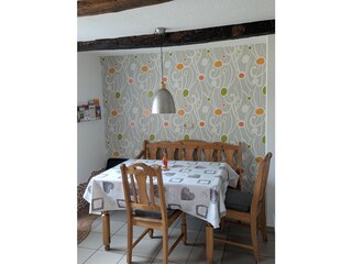 Essbereich am Eingang