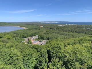 Rundumblick auf dem Baumwipfelpfad in Prora