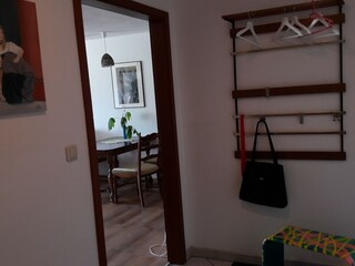 hallway with cloakroom
