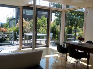 living room /dining room like a loft