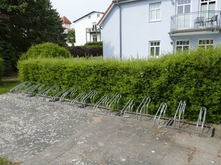 Fahrradständer im Innenhof