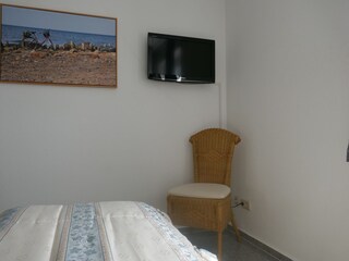 Schlafzimmer mit TV