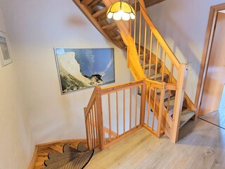 Treppe ins Dachgeschoß