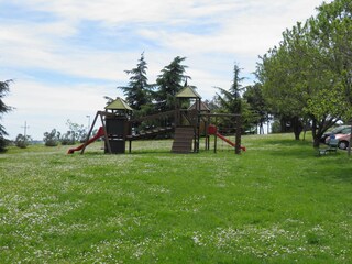 Playground across house
