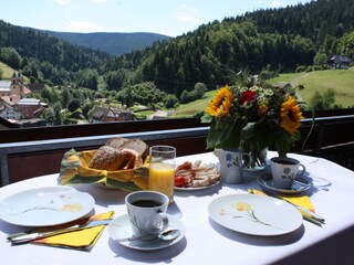 Ausblick von der Ferienwohnung