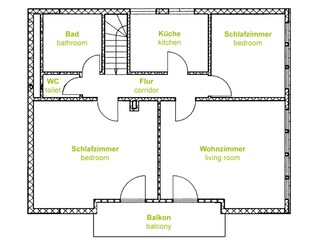 Appartamento per vacanze Bad Rippoldsau Pianta del piano 21