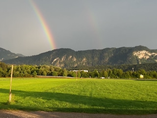 Bergblick vom Hof