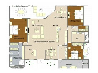 Villa Cape Coral Pianta del piano 41