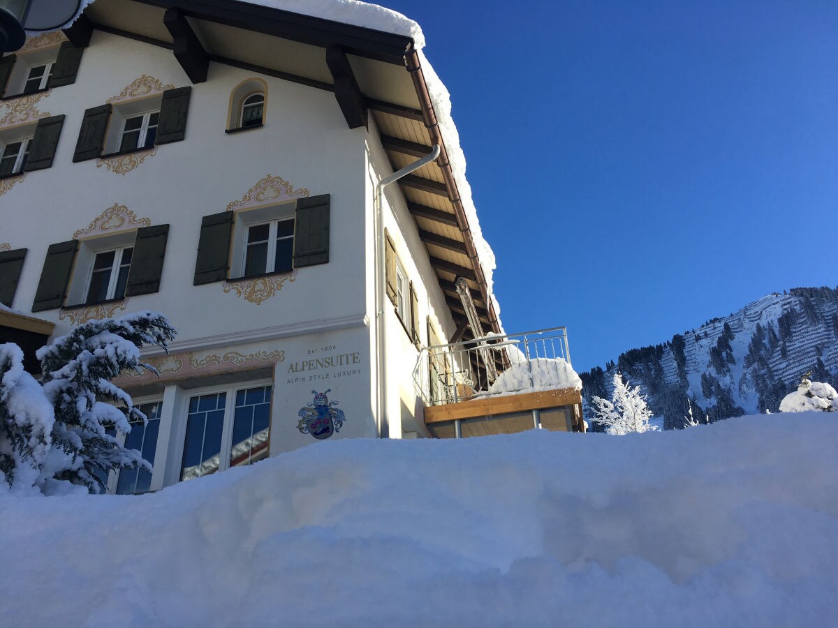 House-front in winter