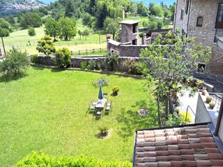 Die wünderschöne Sicht vom Balkon