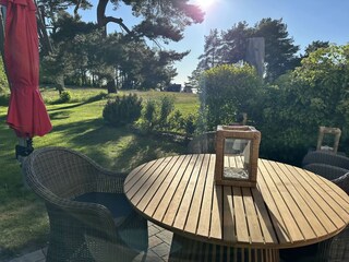 Blick ins Biotop und aufs Achterwasser