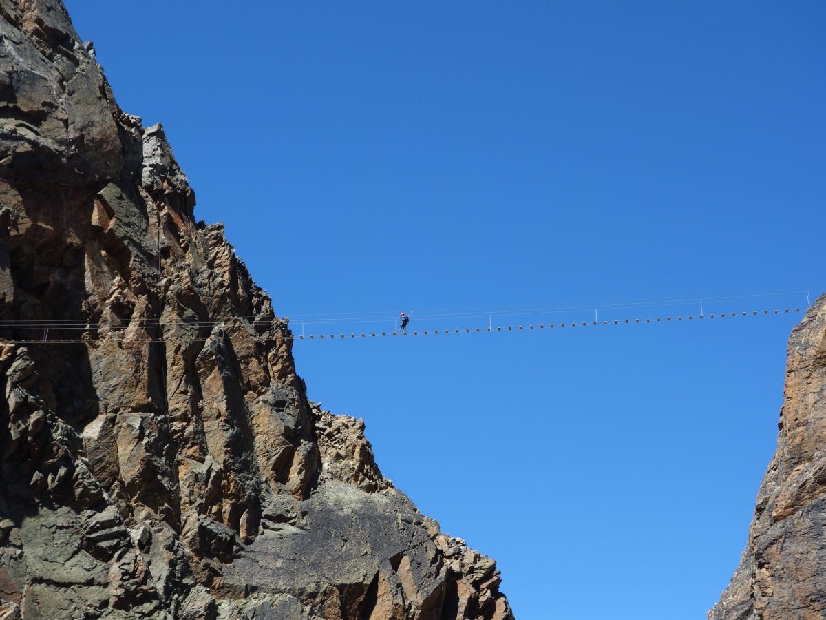 Klettersteig Jägihorn, Saas Grund, ziemlich schwer