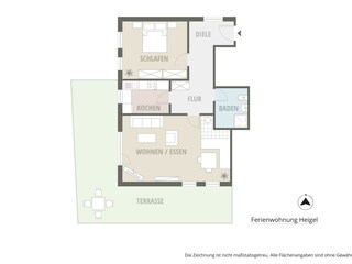 Vakantieappartement Oberstdorf Grondplan 21