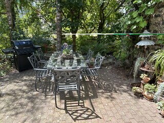 Blick auf Terasse aus der Küche