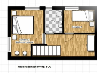 Apartamento de vacaciones Binz Plano de planta 25