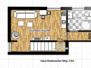 Vakantieappartement Binz Grondplan 26