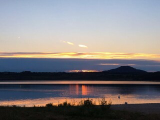 Abendstimmung am nahe gelegenen Berzdorfer See