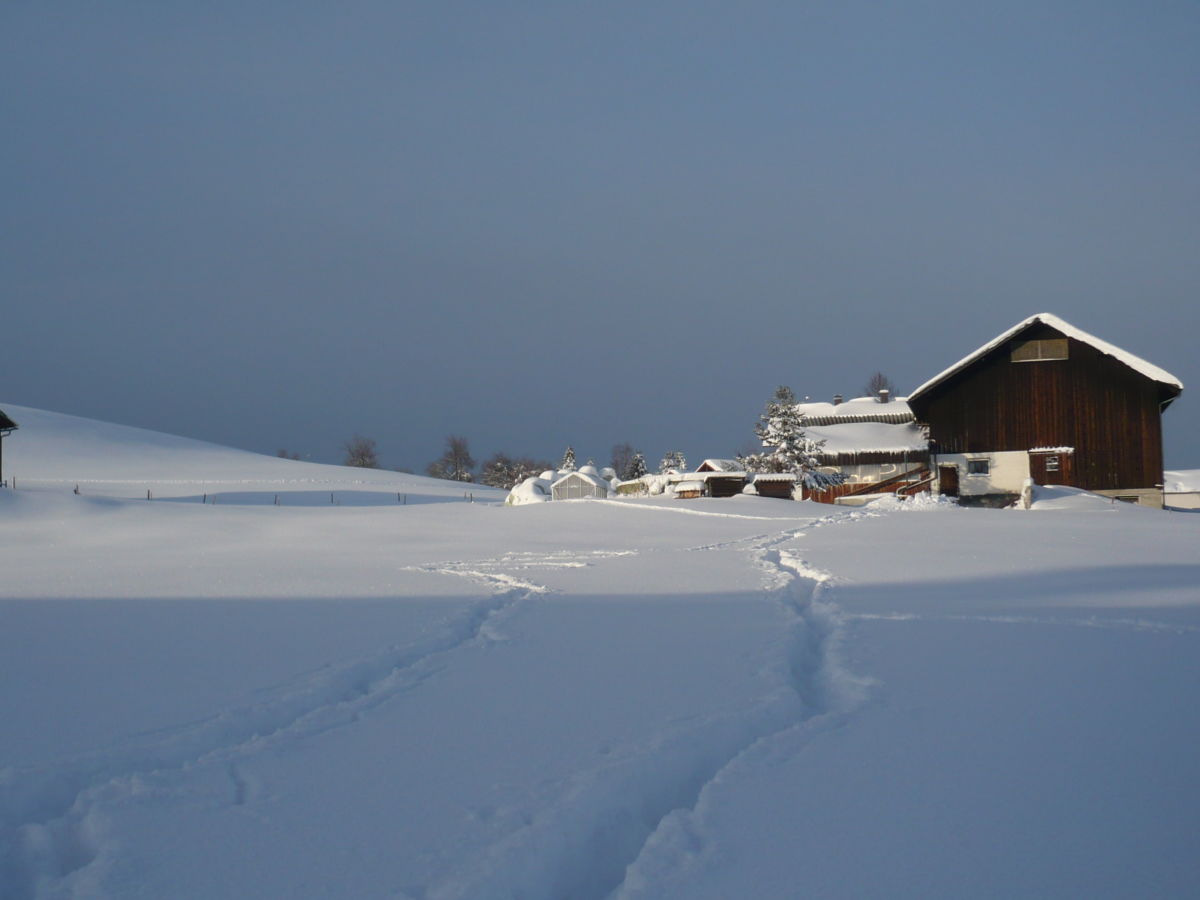 Hof from another side, in winter