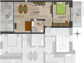 Appartamento per vacanze Partschins Pianta del piano 28