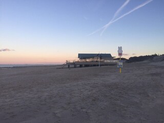 Einer der Strandpavillions