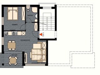 Appartement de vacances Maslenica Plan d'étage 40