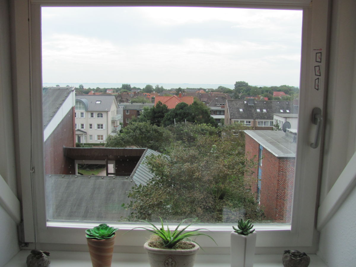 Blick auf die Südseite Wangerooges vom Wohnbereich aus