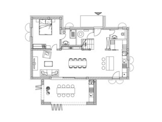 Villa Medulin Pianta del piano 40