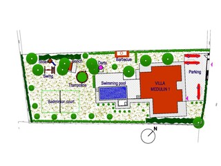 Villa Medulin Pianta del piano 41