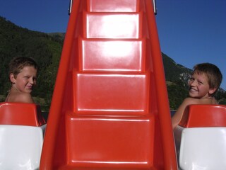 pedal boat on Lake Ledro