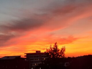 Abendstimmung auf dem Balkon