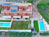 Luftaufnahme der Villa le Mimose am Strand von Pozzallo