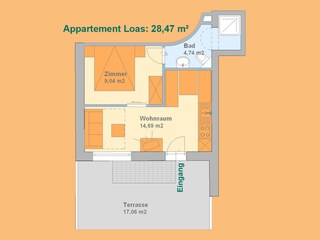 Appartamento per vacanze Fügen Pianta del piano 19